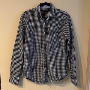 UNTUCKit Slim Fit Black and White Gingham Check Cotton Shirt